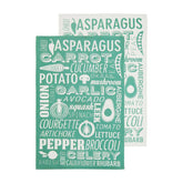 Set Of Three Porter Green Tea Towels