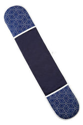 Modern Retro White Blue Double Oven Glove