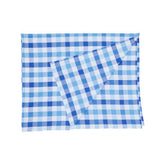 Thread and Loom Blue Check Tablecloth