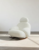 Ozon Lounge Rocking Chair, Rocking Armchair, White