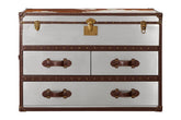 Kensington Townhouse Brown And White Cowhide Cabinet