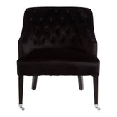 Darwin Black Velvet Chair