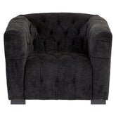 Fenton Black Fabric Armchair