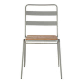 District Grey Metal And Elm Wood Chair