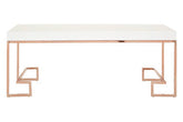 Allure Rose Gold Angled Legs Coffee Table