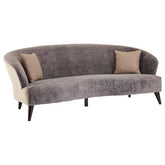 Reine 3 Seat Grey Velvet Sofa