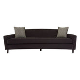 Rania 3 Seat Black Dimity Fabric Sofa