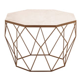 Shalimar Octagon White Marble Coffee Table