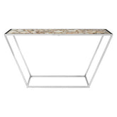 Vita White Agate Console Table