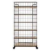 Crest 6 Tier Shelf Unit with Wheels
