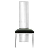 Eliza Silver Finish High Back Dining Chair