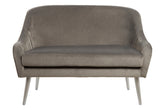Louxor Grey Velvet Sofa