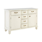 Loire 6 Drawer White Sideboard