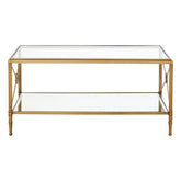Axis Coffee Table With Gold Finish Frame