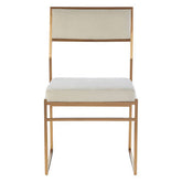 Mian Milky White Velvet Dining Chair