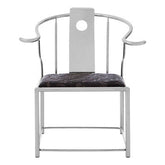Yasmin Black Velvet And Steel Chair
