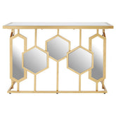 Rio Gold and Mirror Console Table
