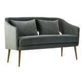Hendricks 2 Seater Dusky Blue Velvet Sofa