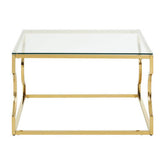 Allure Tempered Glass Curved Frame Coffee Table