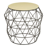Corina Ivory Top Side Table
