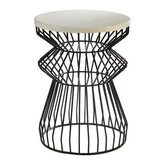 Corina Side Table With Curved Base