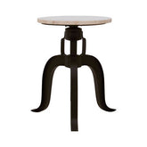 Vasco 3 Leg Bar Stool With White Marble Top