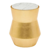 Lino Small Gold Drum Side Table