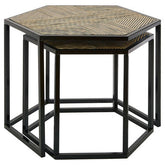Babita Set Of 2 Hexagon Side Tables
