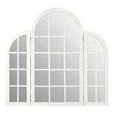 Fret White Finish Dressing Table Mirror