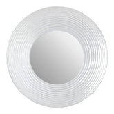 Athena Round Wall Mirror with Silver Finish