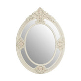 Eclipse Antique White Ornate Wall Mirror