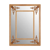 Marseille Gold Motifs Frame Wall Mirror