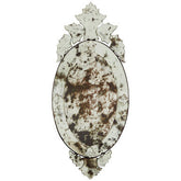 Riza Wall Mirror with Decorative Crown