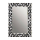 Fusion Black and Mother Of Pearl Wall Mirror
