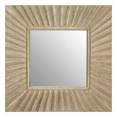 Fusion Square Wall Mirror with Textured Silver Frame