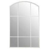 Claren Matt White Window Pane Wall Mirror