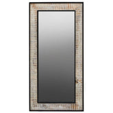 Luxor Recycled Wood Rectangular Wall Mirror