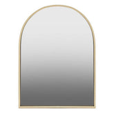 Trento Gold Finish Arched Wall Mirror