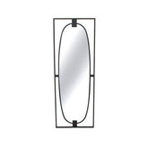 Trento Black Rectangular Wall Mirror