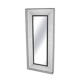 Trento Wall Mirror with Black Metal Frame
