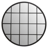 Descartes Round Metal Wall Mirror