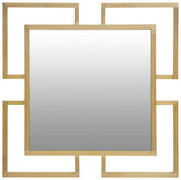 Allure Brushed Gold Small Wall Mirror