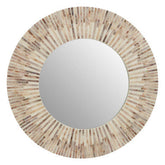 Palu Natural Shell Round Wall Mirror