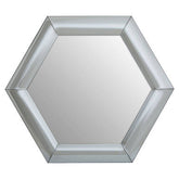 Josie Silver Hexagon Wall Mirror