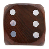 Churchill Games Sheesham Wood Dice Box with 5 Dice