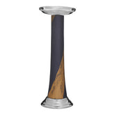 Alma Blue And Gold Candle Holder