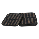 Celina Set Of Four Square Black and Gold Coasters