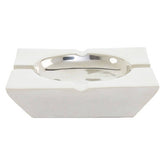 Churchill Nickel Finish Square Ashtray