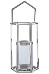 Herber Large Silver Hexagonal Lantern