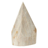 Relic Petrified Wood Pyramid Sculpture